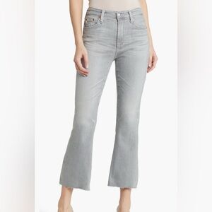 AG Adriano Goldschmied Farrah High Rise Boot Crop Jeans | Grey | Size 25
